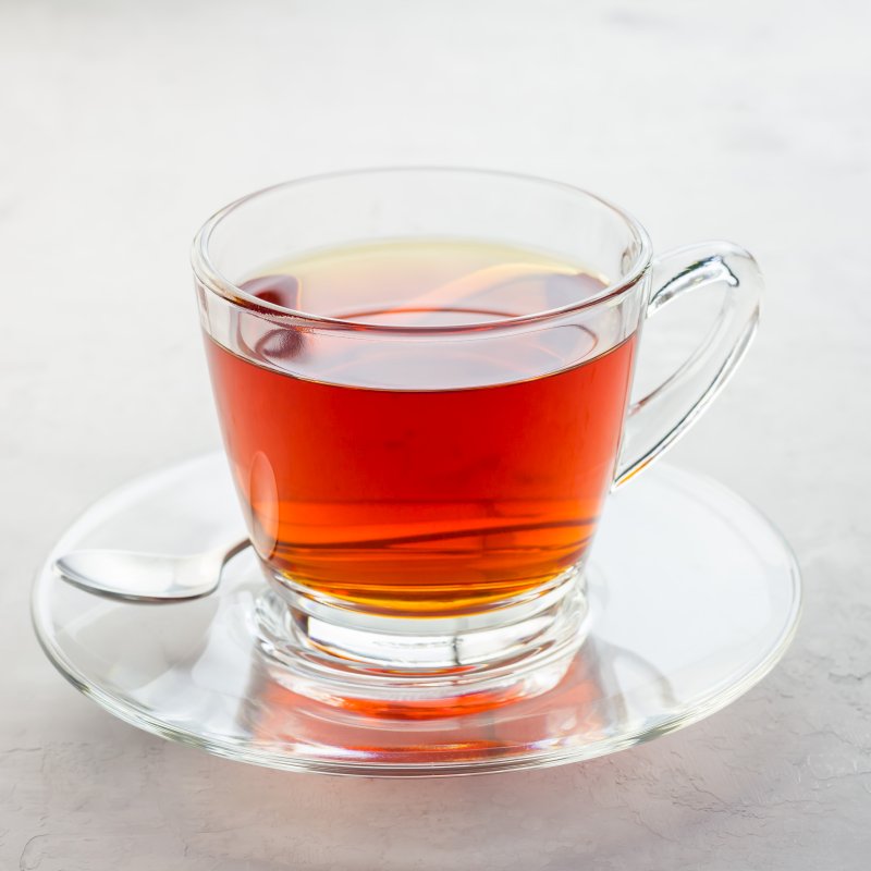 szklaneczka pysznej czerwonej herbaty